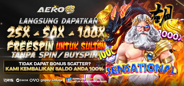 BONUS FREESPIN LANGSUNG 25X-100X AERO88